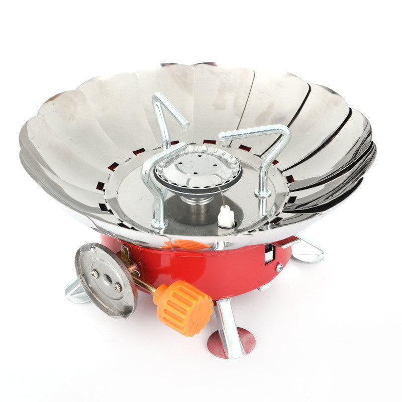 Portable Camping Gas Stove – Foldable, Windproof &amp; High-Power Flame