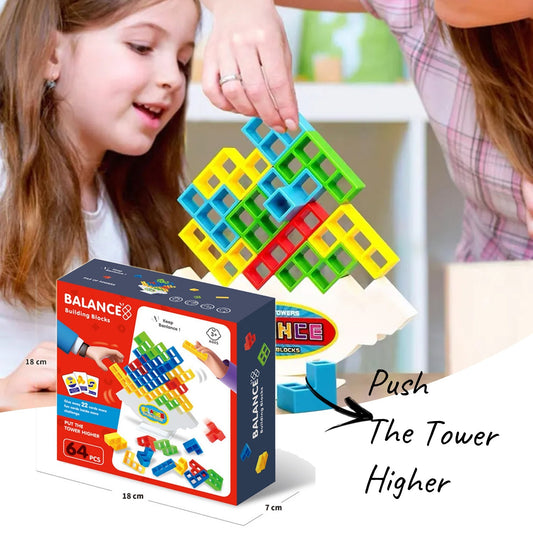 Balance Stacking Toy – Tower Blocks Game for Kids & Adults