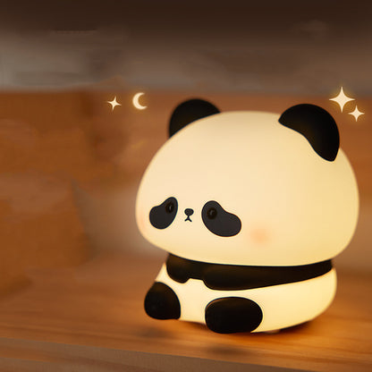 Cute Panda Night Light – Silicone Rechargeable Lamp for Kids’ Bedroom Decor & Gifts