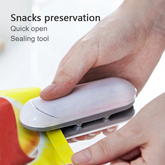 Mini Sealer Portable Heat Sealer Plastic Packaging Convenient Food Snacks Stickers And Seals - Diphoria