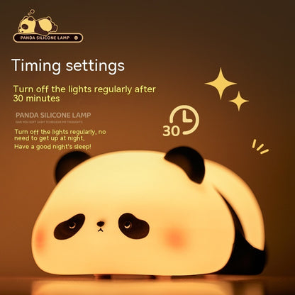 Cute Panda Night Light – Silicone Rechargeable Lamp for Kids’ Bedroom Decor & Gifts