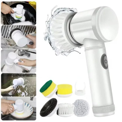 Electric Spin Scrubber – 5-in-1 Rechargeable Power Cleaning Brush