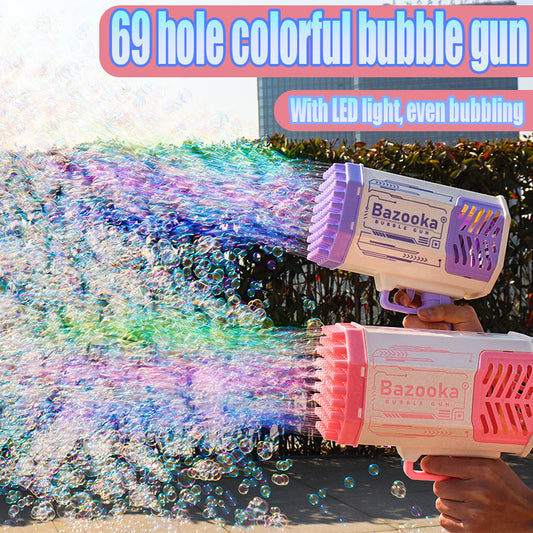 Bazooka 69-Hole Children's Hand-Held Bubble Gun