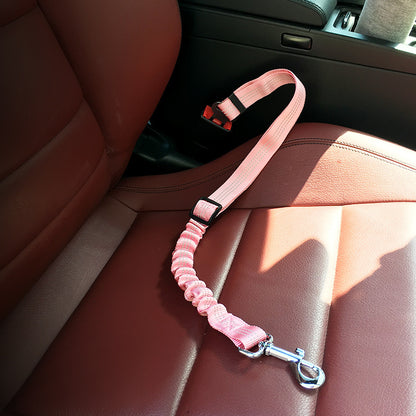 Pet Elastic Reflective Retractable Car Seat Belt