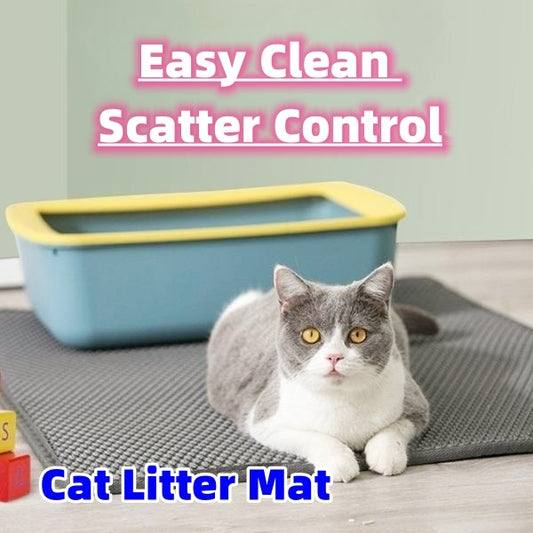 Waterproof Cat Litter Mat – Easy-Clean, Scatter Control Pet Supply