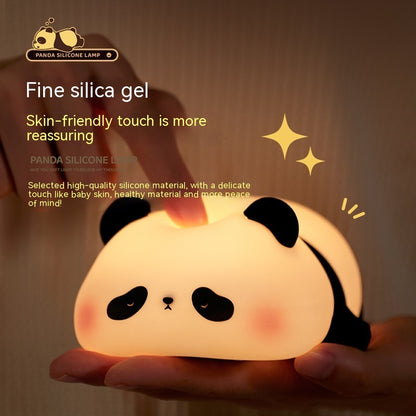 Cute Panda Night Light – Silicone Rechargeable Lamp for Kids’ Bedroom Decor & Gifts