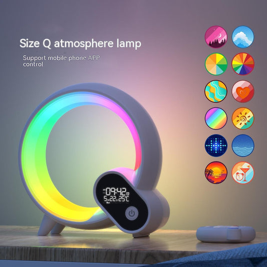 Q Light-Digital Display-Alarm Clock-Atmosphere Light - Diphoria