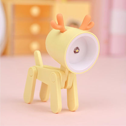 Pet Dog Deer Night Light DIY Desktop Decoration Children's Room Mini Table Lamp