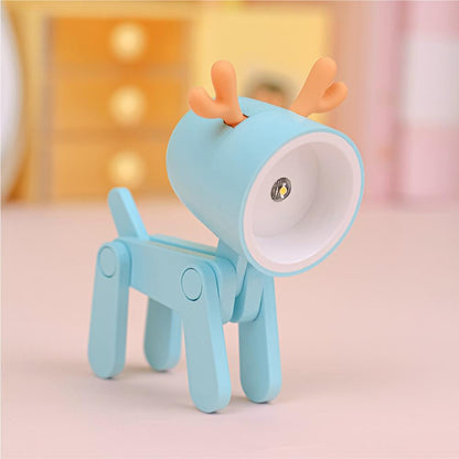 Pet Dog Deer Night Light DIY Desktop Decoration Children's Room Mini Table Lamp