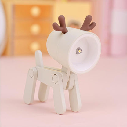 Pet Dog Deer Night Light DIY Desktop Decoration Children's Room Mini Table Lamp