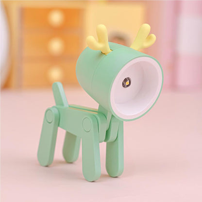 Pet Dog Deer Night Light DIY Desktop Decoration Children's Room Mini Table Lamp