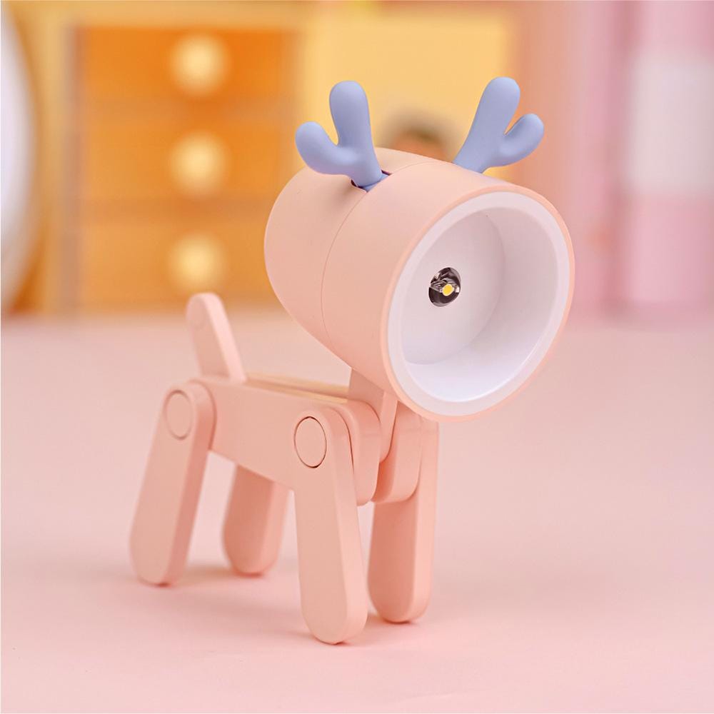 Pet Dog Deer Night Light DIY Desktop Decoration Children's Room Mini Table Lamp