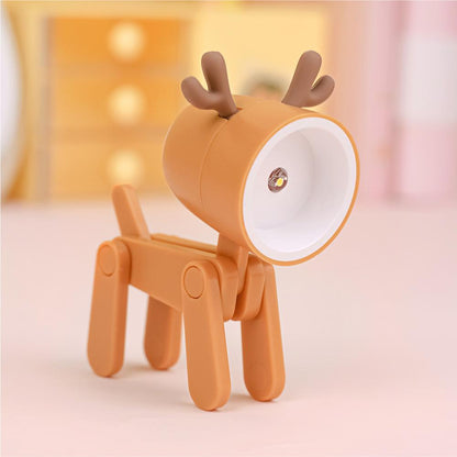 Pet Dog Deer Night Light DIY Desktop Decoration Children's Room Mini Table Lamp