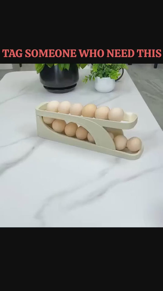 Automatic Rolling Type Storage Box Egg Rack